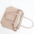 Mala shopper de senhora em pele personalizável nude Amy