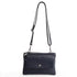 Bolso bandolera de piel con solapa Azul marino Cinti