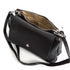 Bolso bandolera de piel con solapa Negro Cinti