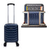 Mala de Cabine ABS 40x30x20(24L) | Capacidade Máxima | Bagagem de Mão com Rodas Desmontáveis para Ryanair | Vueling | EasyJet - Azul Marinho