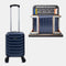 Mala de Cabine ABS 40x30x20(24L) | Capacidade Máxima | Bagagem de Mão com Rodas Desmontáveis para Ryanair | Vueling | EasyJet - Azul Marinho