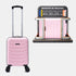 Mala de Cabine ABS 40x30x20(24L) | Capacidade Máxima | Bagagem de Mão com Rodas Destacáveis para Ryanair | Vueling | EasyJet - Rosa Claro