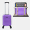 Mala de Cabine ABS 40x30x20 (24L) | Capacidade Máxima | Bagagem de Mão com Rodas Destacáveis para Ryanair | Vueling | EasyJet - Roxo