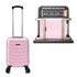 Mala de Cabine ABS 40x30x20(24L) | Capacidade Máxima | Bagagem de Mão com Rodas Destacáveis para Ryanair | Vueling | EasyJet - Rosa Claro