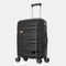 Maleta de cabina 55x38x22 cm (44L) Polipropileno - Candado Incrustado - 20 Pulgadas - Negro - Bass