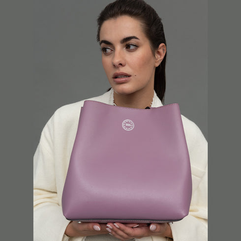 Mala Hobo de Pele Rosa para Mulher - Leticia