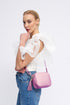 Bolso de bandolera piel con pompón Cristin Primavera Lila
