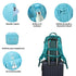 Mochila de viagem de cabine expansível dos anos 90 para Ryanair 40x25x20-25cm, com bolsa para sapatilhas, mochila casual