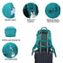 1990s Mochila de viaje cabina expandible para Ryanair 40x25x20-25cm,con bolsa de zapatillas,mochila casual