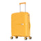 Mala de cabine 55x39x21.5 cm (46L) Polipropileno - Cadeado Integrado - 20 Polegadas - Amarelo - Chocolate