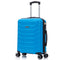 RAYKONG Mala de Cabine 55x40x20cm Policarbonato (40L) semirrígida Trolley Pequeno Bagagem de Mão 4 Rodas Giratórias 360º Fecho Numérico - Turquesa