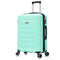 RAYKONG Maleta Mediana Expandible ABS+Policarbonato 66x45x27.50cm - 30cm Extendido | 82L - 90L | 24 Pulgadas |23kg semirígidas candado combinación - Menta
