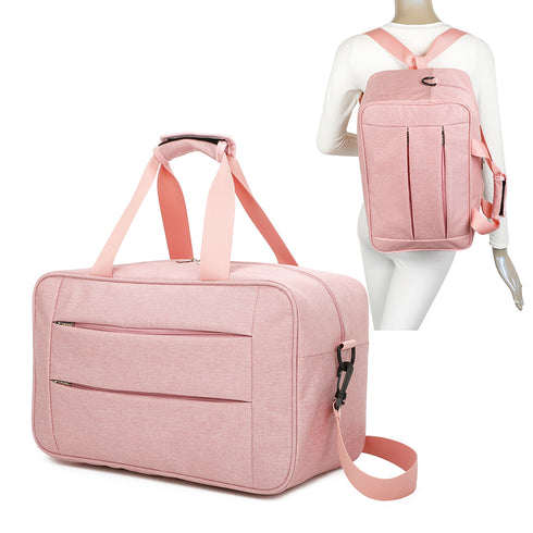 Raykong Mala de Cabine Conversível em Mochila 40x20x25cm Ryanair 10kg Bagagem de Mão Mala de Cabine Vueling Rosa