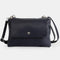 Bolso bandolera de piel con solapa Azul marino Cinti