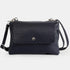 Bolso bandolera de piel con solapa Azul marino Cinti