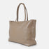 Mala shopper de senhora em pele para personalizar cáqui Luna