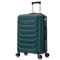RAYKONG Mala Média Expansível ABS+Policarbonato 66x45x27.50cm - 30cm Expandida | 82L - 90L | 24 Polegadas |23kg semirrígida cadeado de combinação - Verde