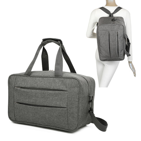 Mala de cabine conversível em mochila Raykong 40x20x25cm Ryanair 10kg bagagem de mão mala de cabine Vueling cinzenta