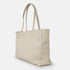Mala shopper de pele bege para senhora, personalizável, modelo Luna