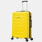 RAYKONG Mala de Viagem Grande Expansível ABS+Policarbonato 75x49x31cm - 33.50cm Estendido | 114L - 123L | 28 Polegadas | 25kg semirrígidas cadeado de combinação - Amarelo