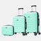 Conjunto de 3 Malas|Necessaire 29x35x16.50cm|Mala de Cabine ABS+PC 55x40x20cm|Média Expansível 20kg-23kg - 66x45x27.50-30cm | Menta