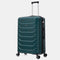 RAYKONG Mala Média Expansível ABS+Policarbonato 66x45x27.50cm - 30cm Expandida | 82L - 90L | 24 Polegadas |23kg semirrígida cadeado de combinação - Verde