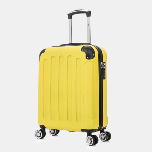 Raykong Mala de Cabine ABS 55x40x20cm (44L) Máximo aproveitamento do espaço - 20 Polegadas - Amarelo