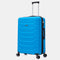 RAYKONG Mala Grande Expansível ABS+Policarbonato 75x49x31cm - 33.50cm Estendido | 114L - 123L | 28 Polegadas | 25kg semirrígida cadeado de combinação - Turquesa