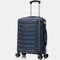 RAYKONG Maleta de Cabina 55x40x20cm Policarbonato (40L) semirígida Trolley pequeño Equipaje de Mano 4 Ruedas giratorios a 360º Cierre numérico-Azulmarino