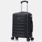 RAYKONG Maleta de Cabina 55x40x20cm Policarbonato (40L) semirígida Trolley pequeño Equipaje de Mano 4 Ruedas giratorios a 360º Cierre numérico-Negro