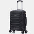 RAYKONG Maleta de Cabina 55x40x20cm Policarbonato (40L) semirígida Trolley pequeño Equipaje de Mano 4 Ruedas giratorios a 360º Cierre numérico-Negro