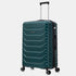 RAYKONG Mala Grande Expansível ABS+Policarbonato 75x49x31cm - 33.50cm Estendida | 114L - 123L | 28 Polegadas | 25kg semirrígidas cadeado de combinação - Verde