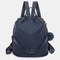 Mochila Antirroubo Impermeável para mulher (14.80L) | Mochila Conversível em mala de mão com pompão e alça removível de adorno Azul Marinho