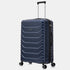 RAYKONG Mala Grande Expansível ABS+Policarbonato 75x49x31cm - 33.50cm Estendida | 114L - 123L | 28 Polegadas | 25kg semirrígidas com cadeado de combinação - Azul Marinho