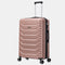 RAYKONG Mala Grande Expansível ABS+Policarbonato 75x49x31cm - 33.50cm Estendida | 114L - 123L | 28 Polegadas | 25kg semirrígidas cadeado de combinação - RosaDourado