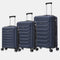 Raykong Conjunto de Malas de Viagem 3 Peças | Mala de Cabine 55cm | Média Expansível 65cm | Grande Expansível 75cm - Watt (Azul Marinho)