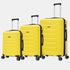 Conjunto de malas Raykong 3 peças | Mala de Cabine 55cm | Média Expansível 65cm | Grande Expansível 75cm - Watt (Amarelo)