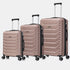 Raykong Conjunto de Malas de Viagem 3 Peças | Mala de Cabine 55cm | Média Expansível 65cm | Grande Expansível 75cm - Watt (Rosa Dourado)