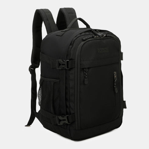 Raykong Mochila De Cabina Ryanair 40x20x25cm (20L) | Mochila De Viaje Impermeable Para Avión | Equipaje De Mano Resistente | Mochila Para Senderismo | Escolar | Trabajo - Negro