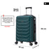 RAYKONG Mala Média Expansível ABS+Policarbonato 66x45x27.50cm - 30cm Expandida | 82L - 90L | 24 Polegadas |23kg semirrígida cadeado de combinação - Verde