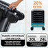Mala de Cabine ABS 40x30x20 (24L) | Capacidade Máxima | Bagagem de Mão com Rodas Destacáveis para Ryanair | Vueling | EasyJet - Preto