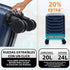 Mala de Cabine ABS 40x30x20(24L) | Capacidade Máxima | Bagagem de Mão com Rodas Desmontáveis para Ryanair | Vueling | EasyJet - Azul Marinho