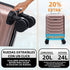 Mala de Cabine ABS 40x30x20(24L)| Capacidade Máxima| Bagagem de Mão com Rodas Removíveis para Ryanair | Vueling | EasyJet - Rosa Dourado