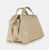 Bolso bandolera para mujer de piel con asas de mano khaki Amelie