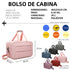 Raykong Mala de Cabine Conversível em Mochila 40x20x25cm Ryanair 10kg Bagagem de Mão Mala de Cabine Vueling Rosa