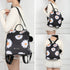 Mochila Antirroubo Impermeável para mulher (14.80L) | Mochila Convertível em mala com pompom e pega decorativa removível Margaridas
