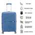Mala de viagem grande extensível 75cm Castanho Azul-marinho anos 90