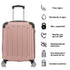 Raykong Maleta Cabina ABS 55x40x20cm (44L) Maxima aprovechamiento de espacio - 20 Pulgadas - RosaDoradaRaykong