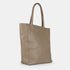 Mala shopper de senhora em pele personalizável caqui Amy