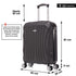 Raykong Maleta Cabina ABS 55x40x20cm (44L) - 20 Pulgadas Negro - Waves